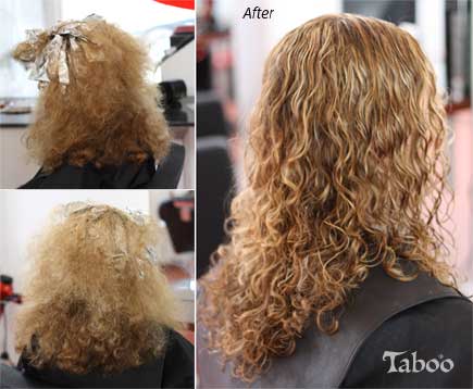 Curly hair specialist before and after hair cut result
