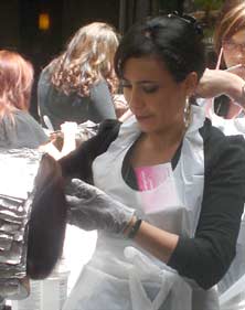 Karori Hair colourist Tina Fox, training in LA